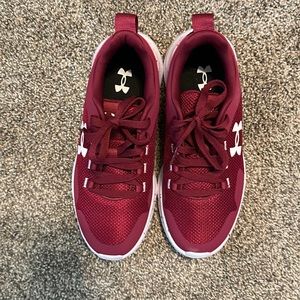 Under Armour Women's Essential Sneaker - Sz 7.5 - Berry/White